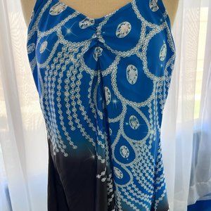 Blue Medallion Swim Top
